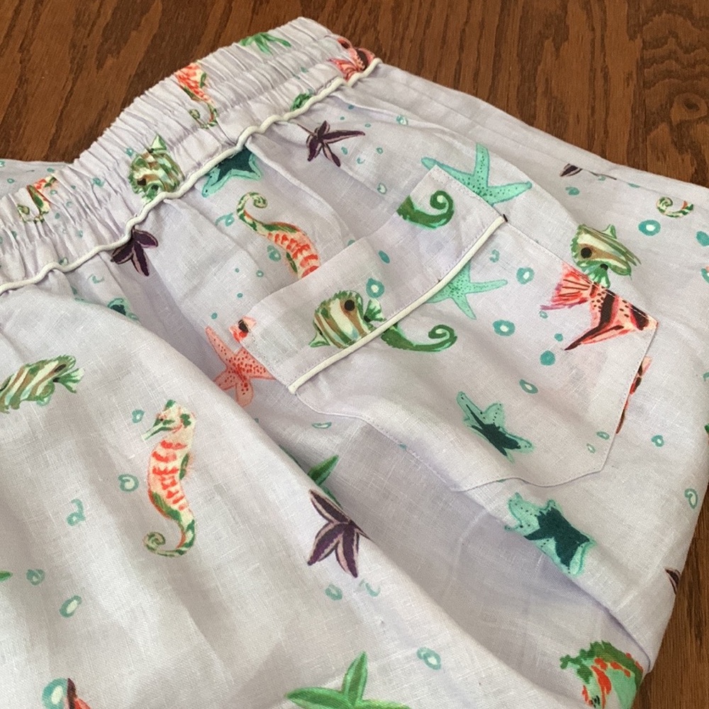 Hill House Skylar Pants in Sea Creatures Print 🐠 - Picture 7 of 7